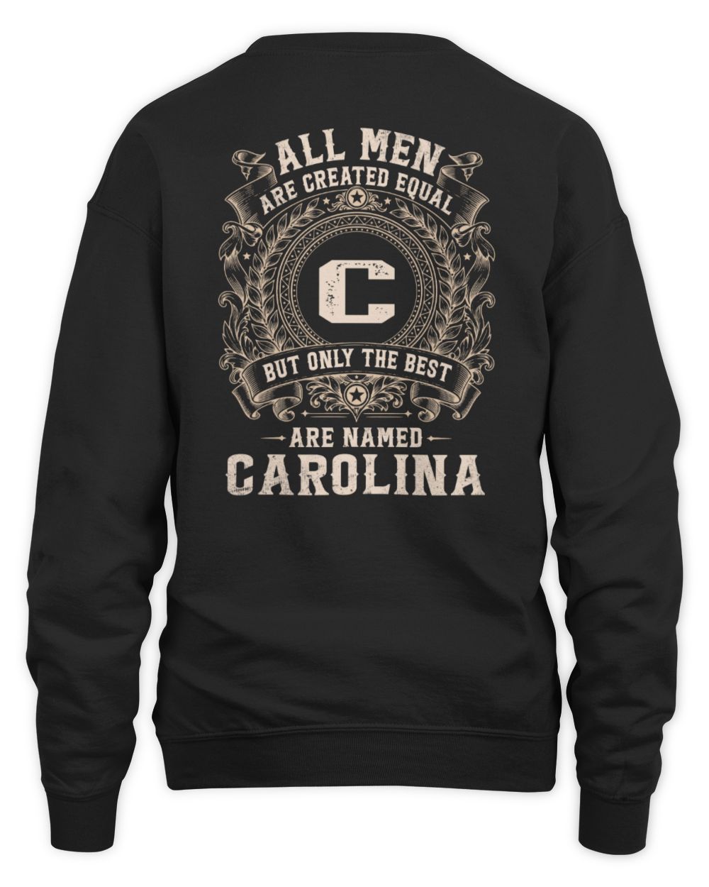 All Men Are Created Equal Cool Logo Shirt CAROLINA M1-60 / Unisex Sweatshirt / black