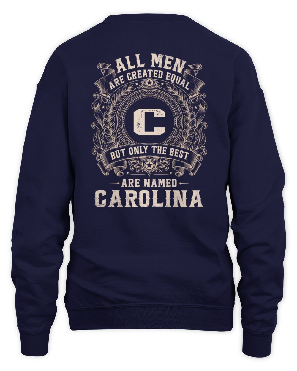 All Men Are Created Equal Cool Logo Shirt CAROLINA M1-60 / Unisex Sweatshirt / navy