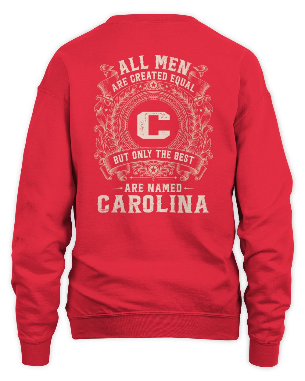 All Men Are Created Equal Cool Logo Shirt CAROLINA M1-60 / Unisex Sweatshirt / red