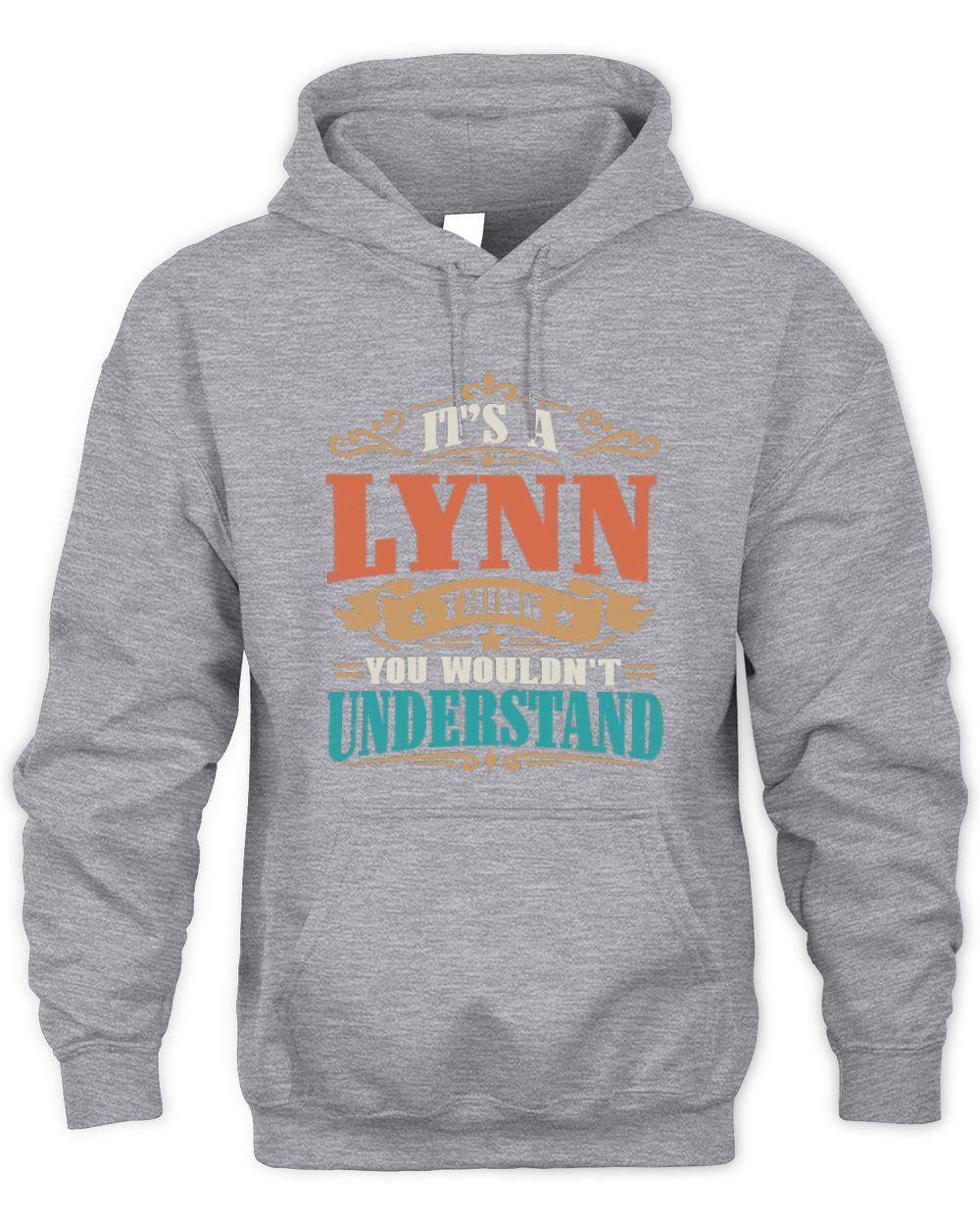 It’s a Name Thing Personalized Retro T-Shirt LYNN M1-47 / Unisex Hoodie / sport grey