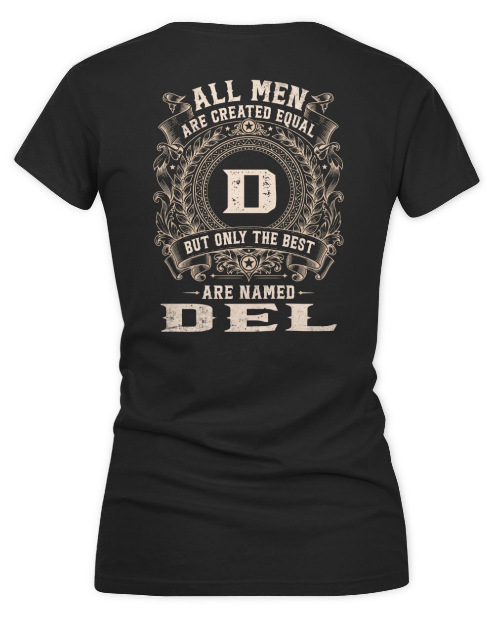 All Men Are Created Equal Cool Logo Shirt DEL M1-60 / Women's V-Neck T-Shirt / black