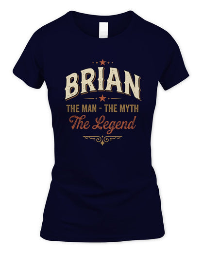 I'm Name I'm Not Rude I Just Have The Balls Funny T-Shirt BRIAN M1-77 / Women's Standard T-Shirt / navy