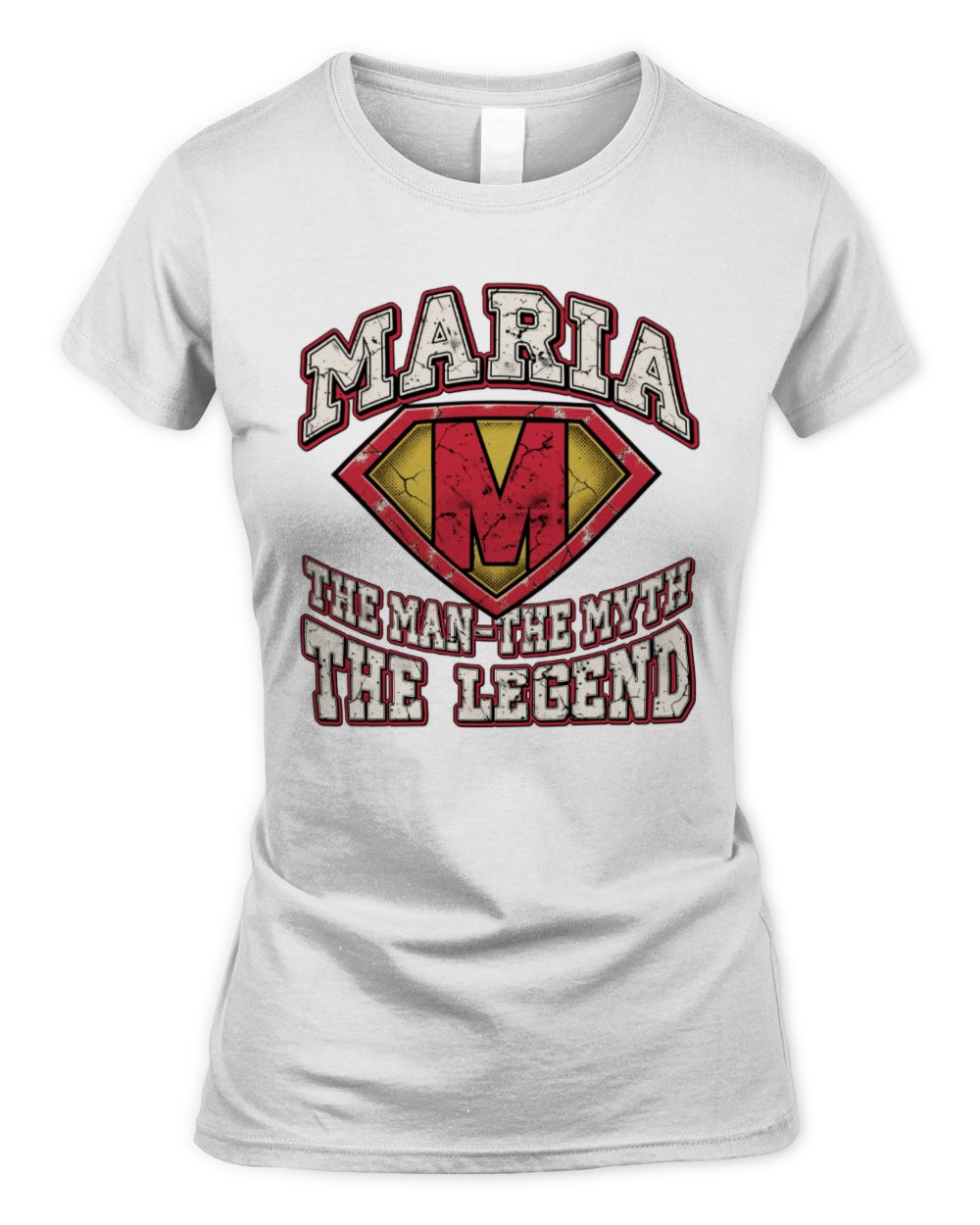 The Man The Myth The Legend Superman Graphic T-Shirt MARIA M1-74 / Women's Standard T-Shirt / white