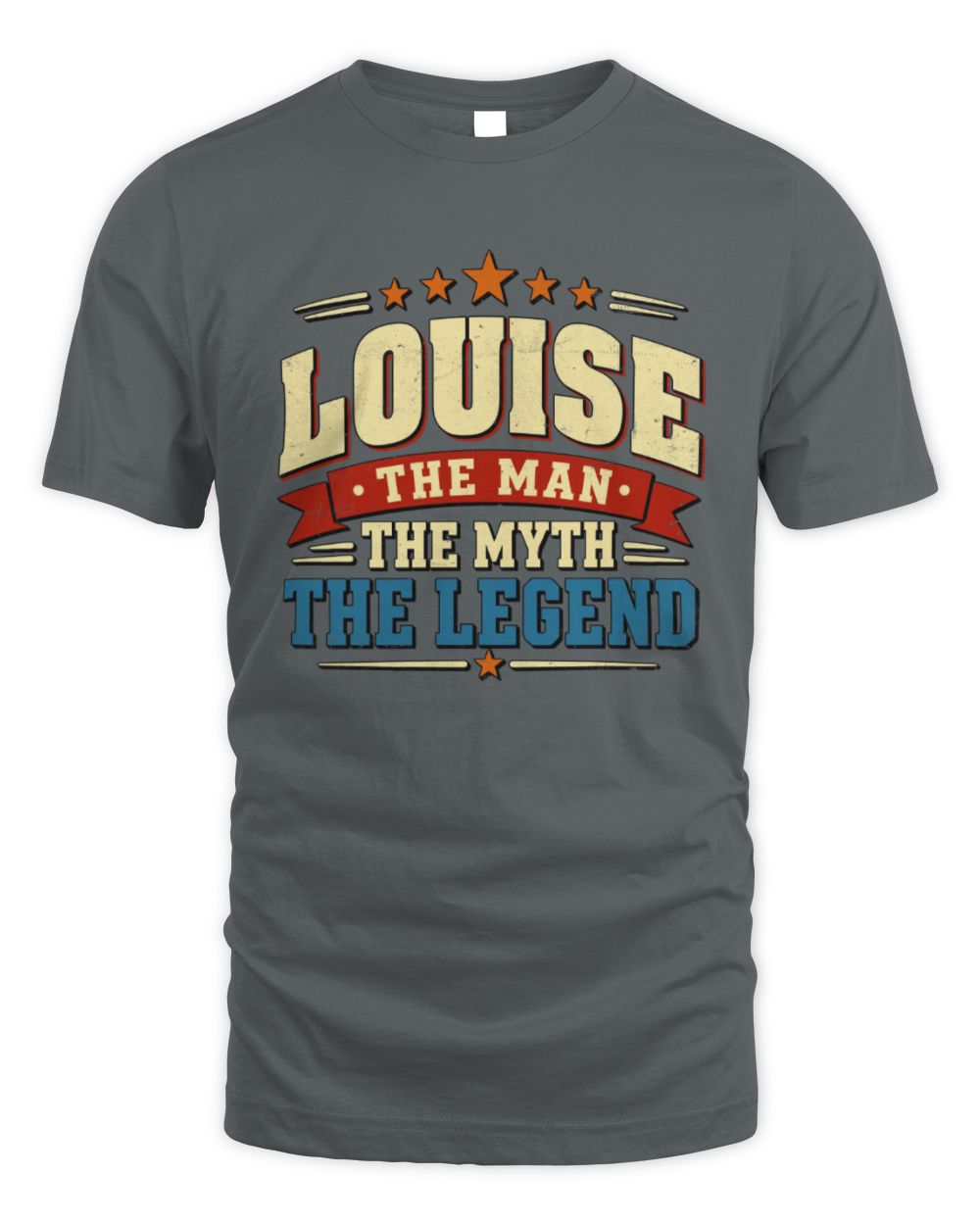 The Man The Myth The Legend Ribbon Vintage T-Shirt LOUISE M1-56 / Unisex Standard T-Shirt / charcoal