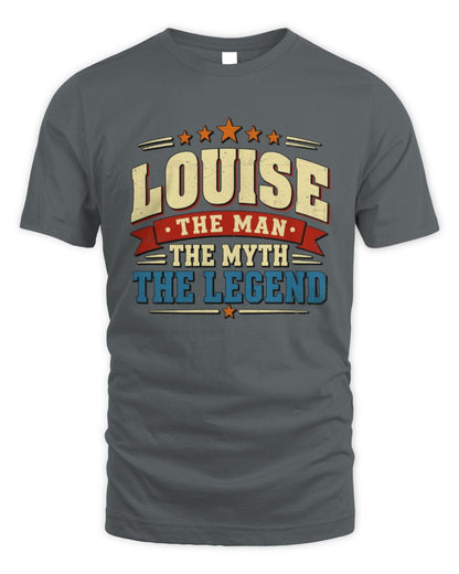 The Man The Myth The Legend Ribbon Vintage T-Shirt LOUISE M1-56 / Unisex Standard T-Shirt / charcoal