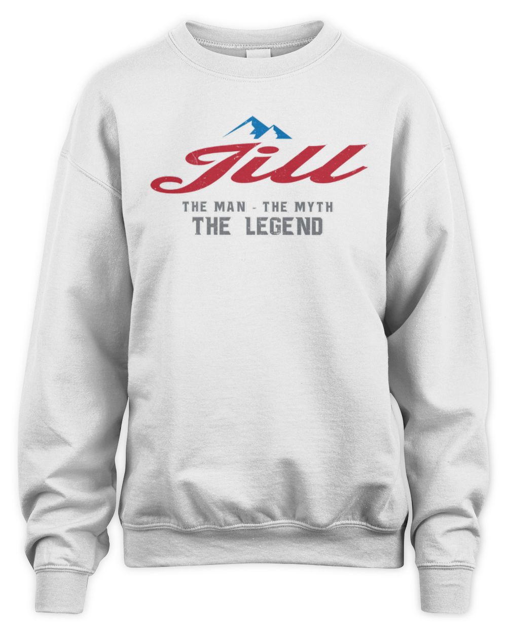 The Man The Myth The Legend Coors Light Beer T-Shirt JILL M1-S84 / Unisex Sweatshirt / white