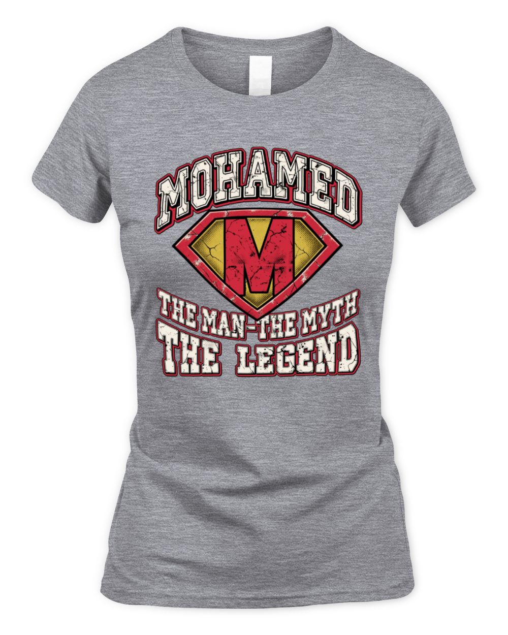 The Man The Myth The Legend Superman Graphic T-Shirt MOHAMED M1-74 / Women's Standard T-Shirt / sport grey