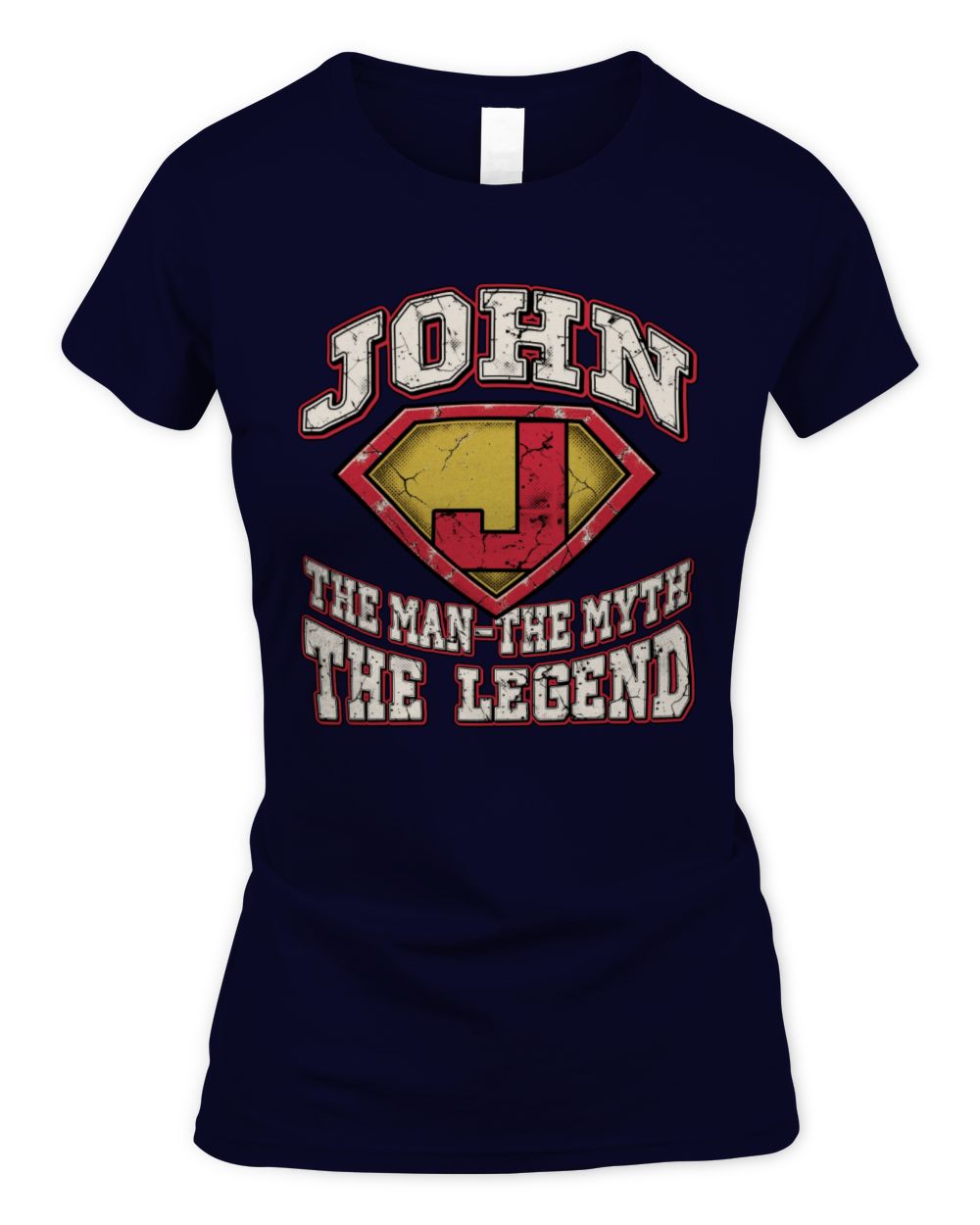 The Man The Myth The Legend Superman Graphic T-Shirt JOHN M1-74 / Women's Standard T-Shirt / navy