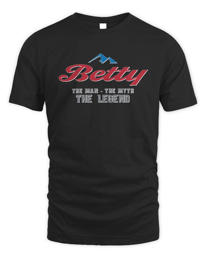 The Man The Myth The Legend Coors Light Beer T-Shirt BETTY M1-S84 / Unisex Standard T-Shirt / black
