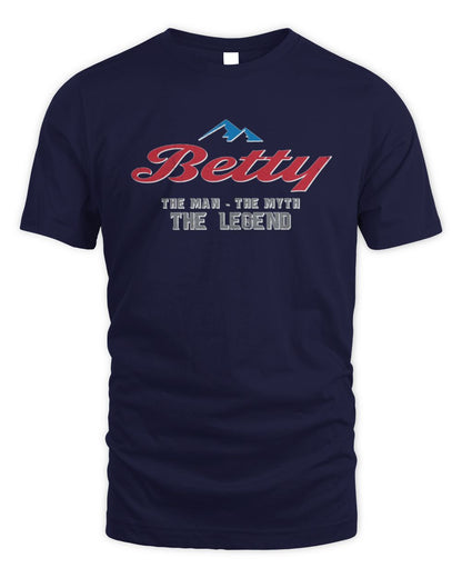 The Man The Myth The Legend Coors Light Beer T-Shirt BETTY M1-S84 / Unisex Standard T-Shirt / navy