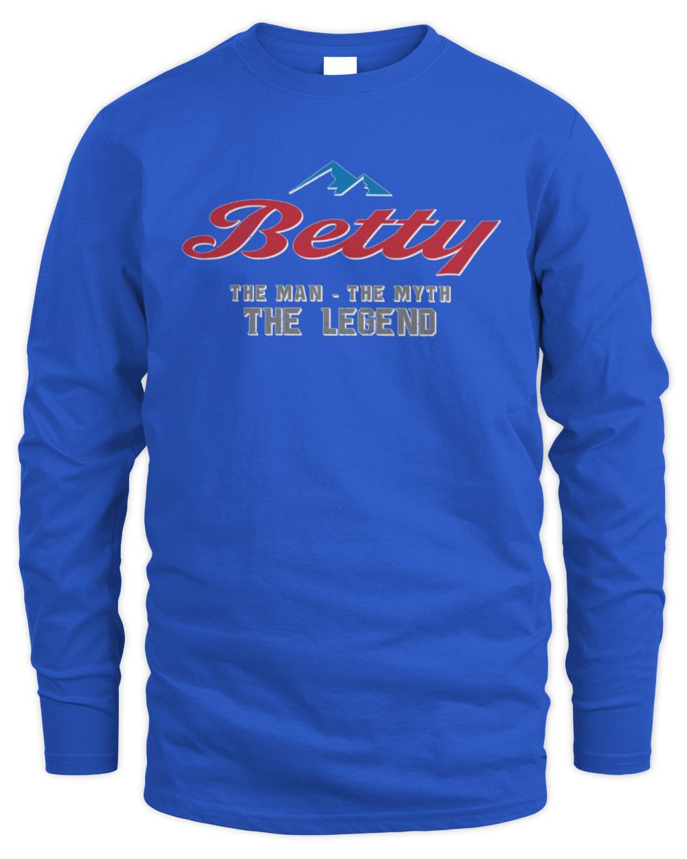 The Man The Myth The Legend Coors Light Beer T-Shirt BETTY M1-S84 / Men's Long Sleeved T-Shirt / royal