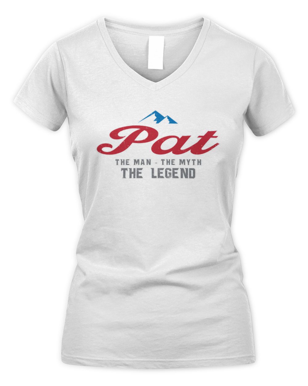 The Man The Myth The Legend Coors Light Beer T-Shirt PAT M1-S84 / Women's V-Neck T-Shirt / white