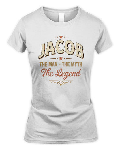 I'm Name I'm Not Rude I Just Have The Balls Funny T-Shirt JACOB M1-77 / Women's Standard T-Shirt / white