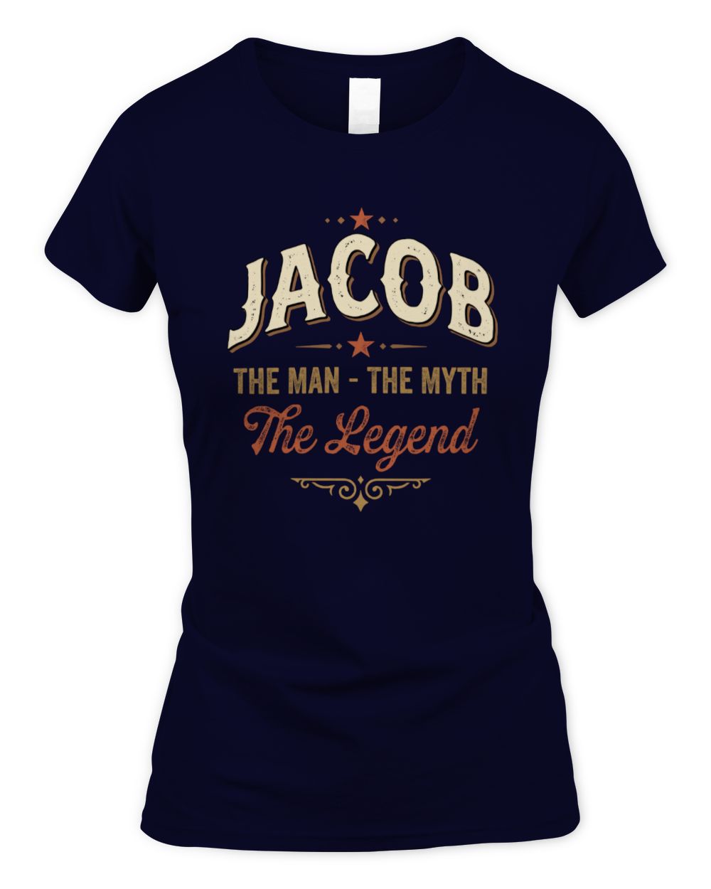I'm Name I'm Not Rude I Just Have The Balls Funny T-Shirt JACOB M1-77 / Women's Standard T-Shirt / navy