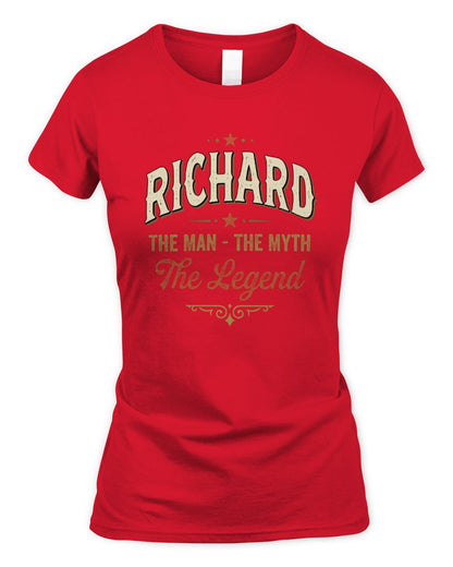I'm Name I'm Not Rude I Just Have The Balls Funny T-Shirt RICHARD M1-77 / Women's Standard T-Shirt / red