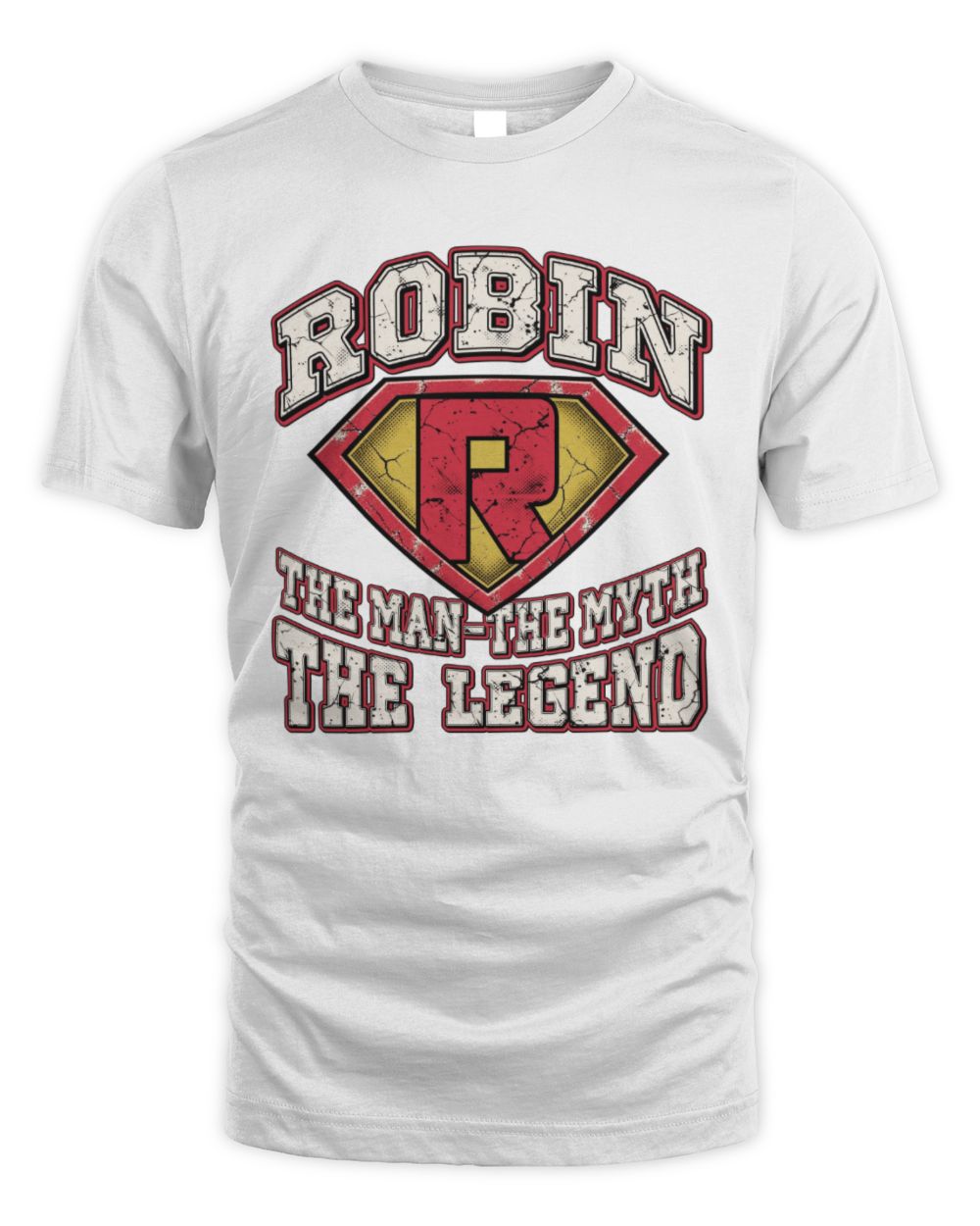 The Man The Myth The Legend Superman Graphic T-Shirt ROBIN M1-74 / Unisex Standard T-Shirt / white
