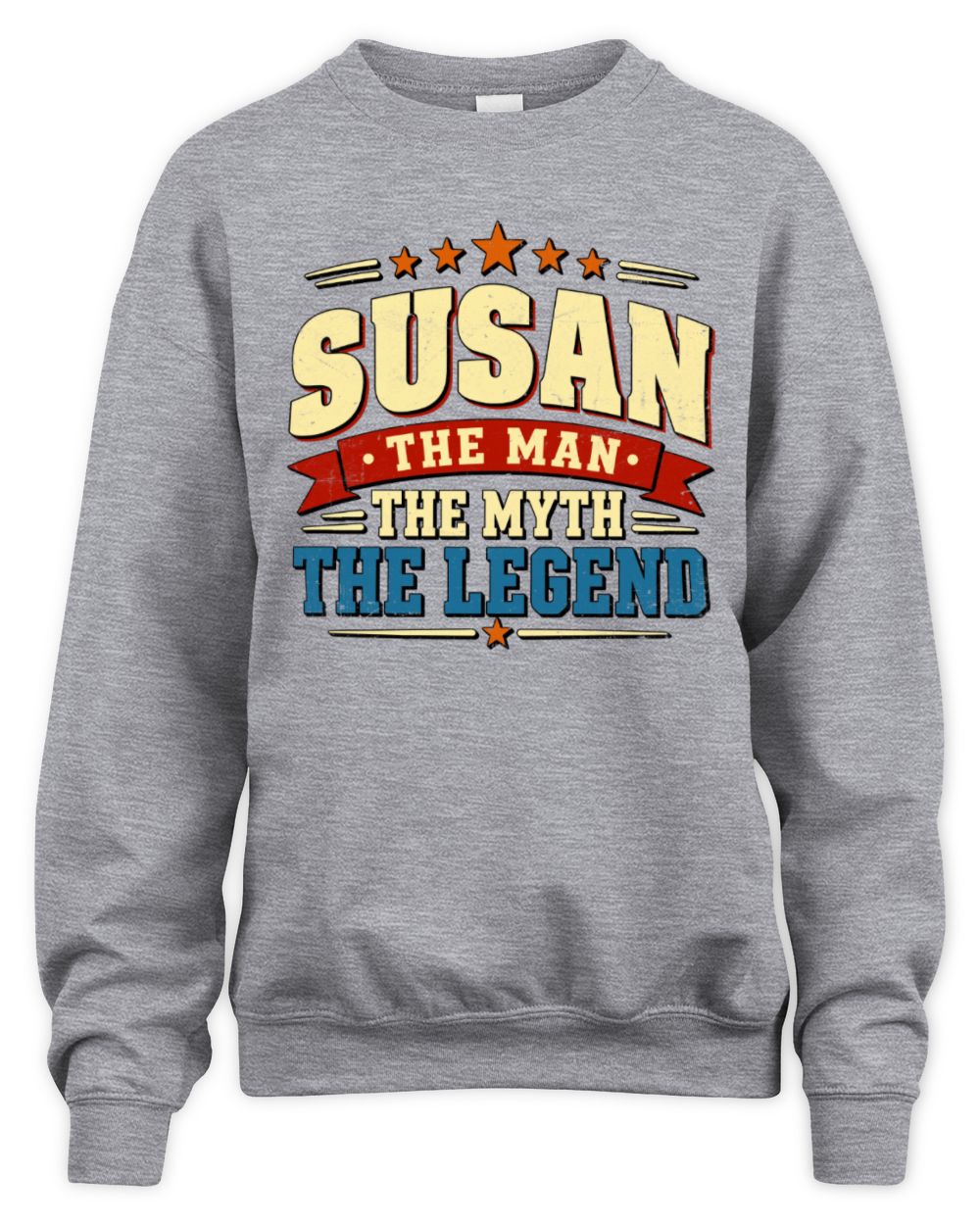 The Man The Myth The Legend Ribbon Vintage T-Shirt SUSAN M1-56 / Unisex Sweatshirt / sport grey