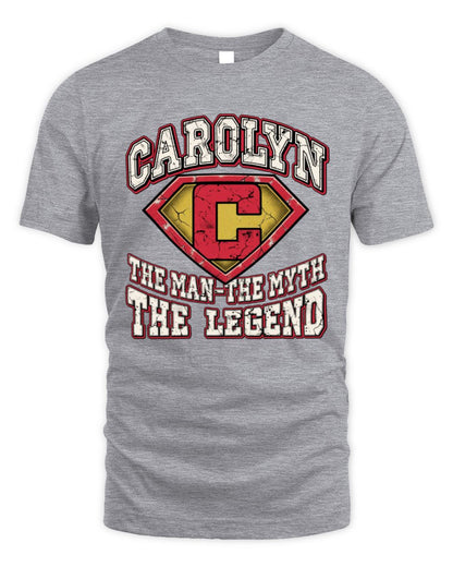 The Man The Myth The Legend Superman Graphic T-Shirt CAROLYN M1-74 / Unisex Standard T-Shirt / sport grey