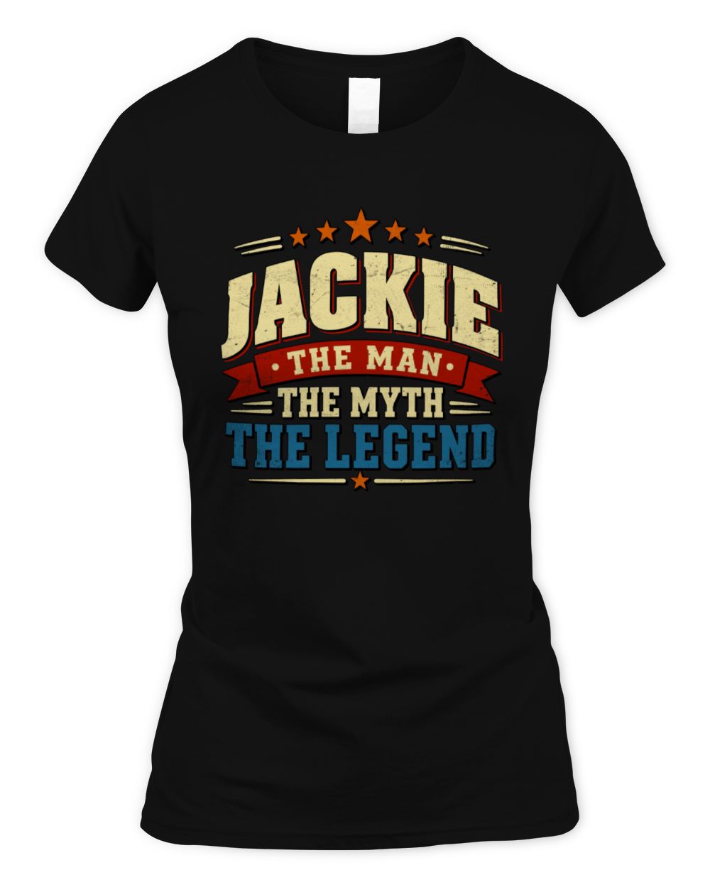 The Man The Myth The Legend Ribbon Vintage T-Shirt JACKIE M1-56 / Women's Standard T-Shirt / black