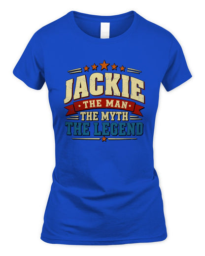 The Man The Myth The Legend Ribbon Vintage T-Shirt JACKIE M1-56 / Women's Standard T-Shirt / royal