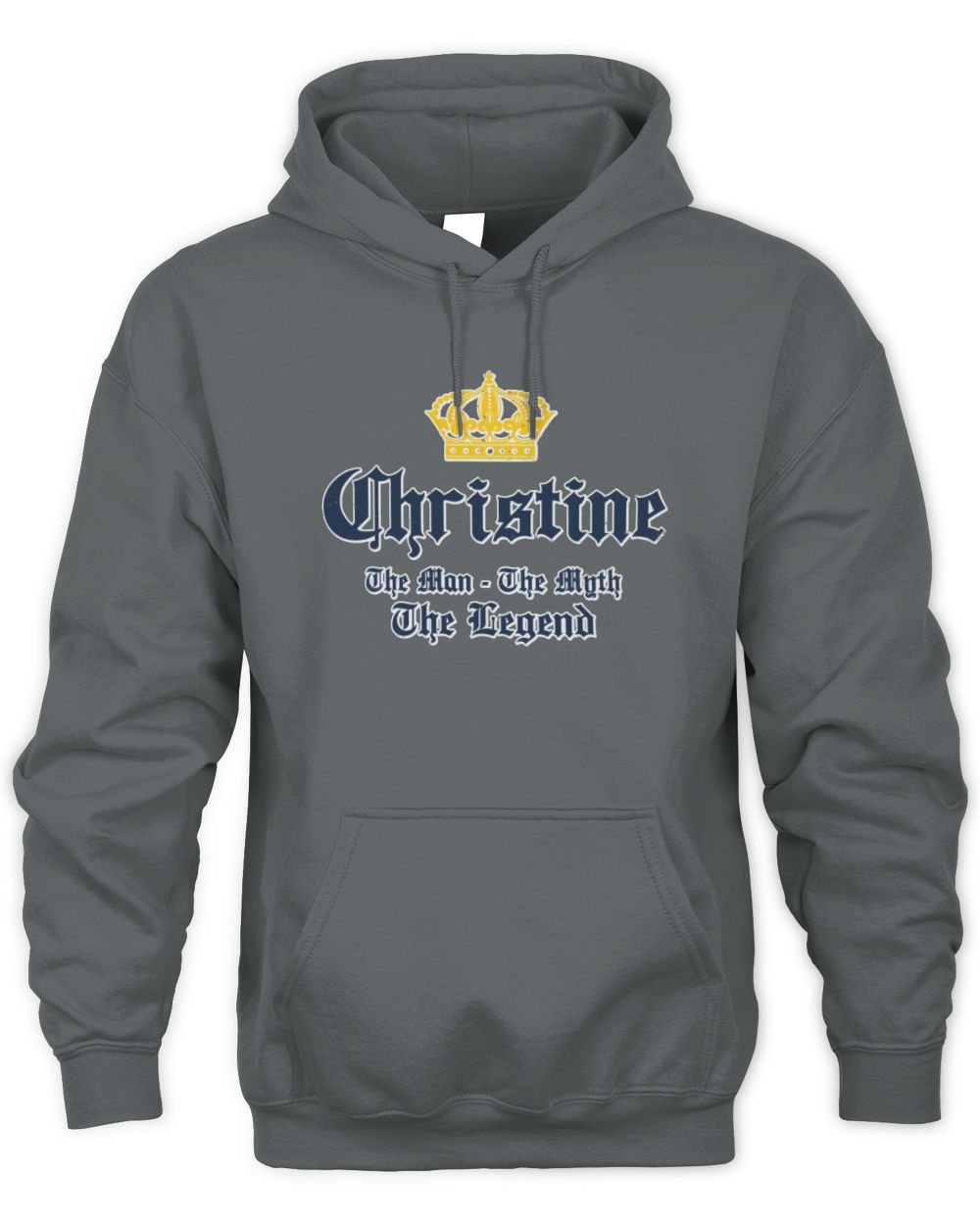 The Man The Myth The Legend Corona Beer T-Shirt CHRISTINE M1-S83 / Unisex Hoodie / charcoal