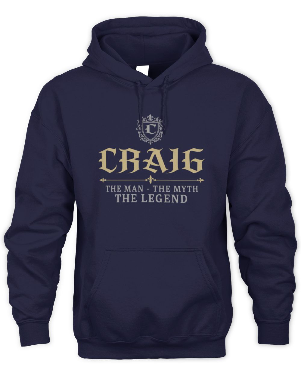 The Man The Myth The Legend Western Shirt CRAIG M1-78 / Unisex Hoodie / navy