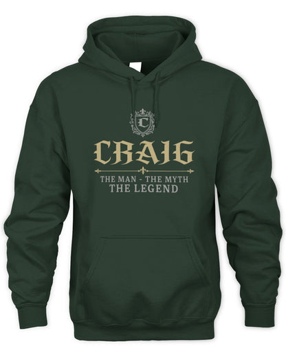The Man The Myth The Legend Western Shirt CRAIG M1-78 / Unisex Hoodie / forest green