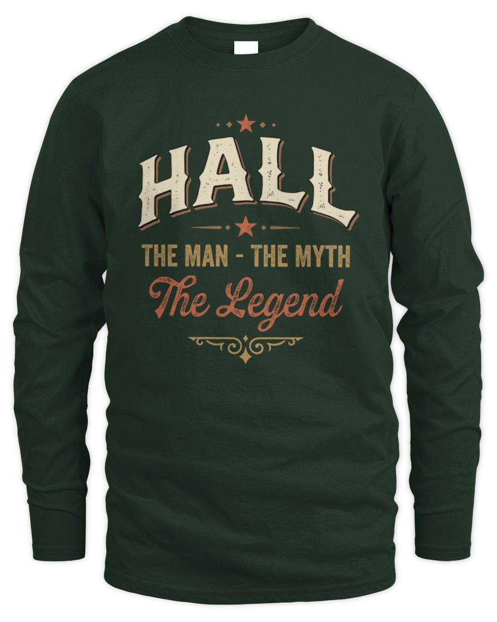 I'm Name I'm Not Rude I Just Have The Balls Funny T-Shirt HALL M1-77 / Men's Long Sleeved T-Shirt / forest green