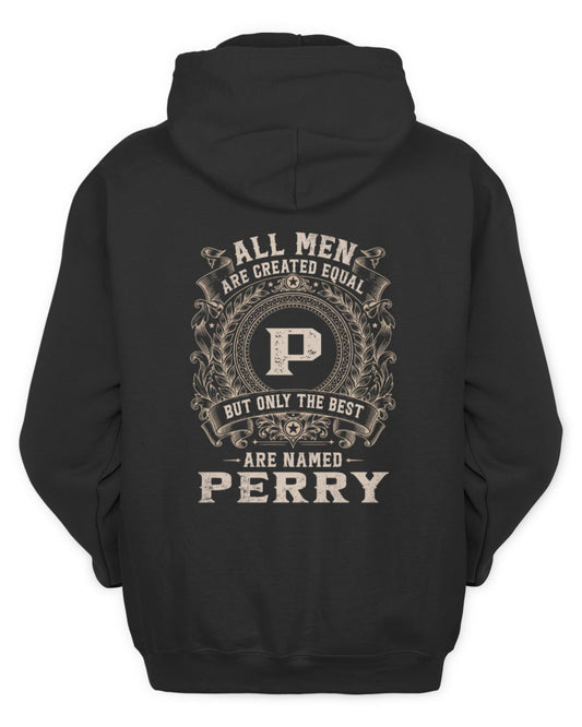All Men Are Created Equal Cool Logo Shirt PERRY M1-60 / Unisex Hoodie / black