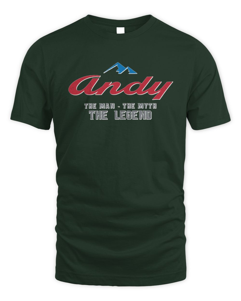 The Man The Myth The Legend Coors Light Beer T-Shirt ANDY M1-S84 / Unisex Standard T-Shirt / forest green