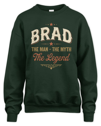 I'm Name I'm Not Rude I Just Have The Balls Funny T-Shirt BRAD M1-77 / Unisex Sweatshirt / forest green