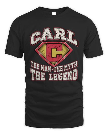 The Man The Myth The Legend Superman Graphic T-Shirt CARL M1-74 / Unisex Standard T-Shirt / royal