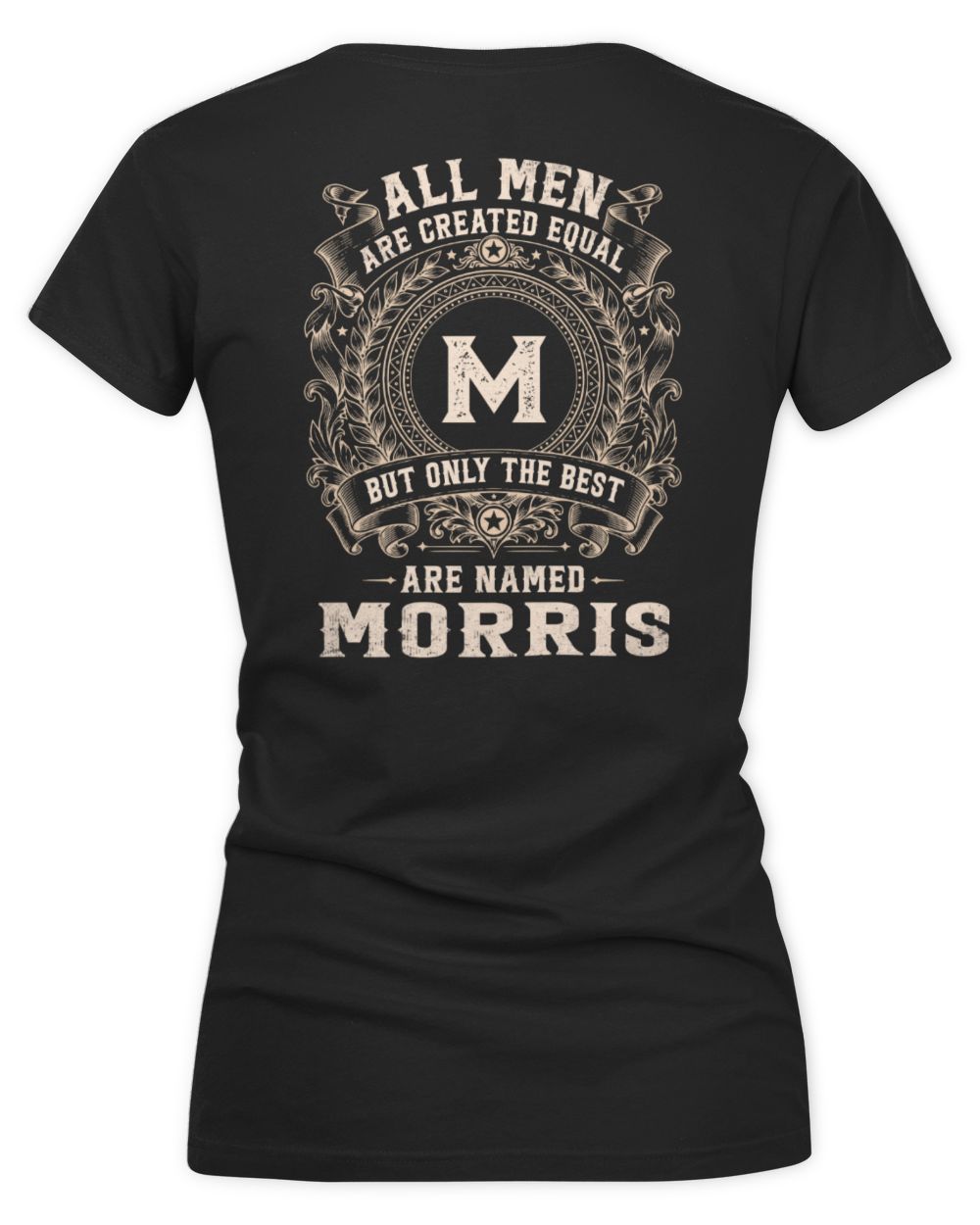 All Men Are Created Equal Cool Logo Shirt MORRIS M1-60 / Women's V-Neck T-Shirt / black