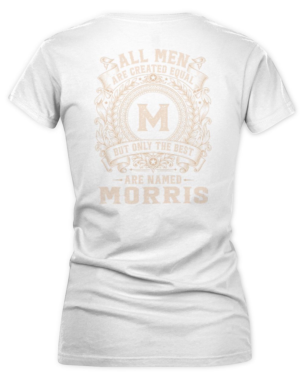 All Men Are Created Equal Cool Logo Shirt MORRIS M1-60 / Women's V-Neck T-Shirt / white