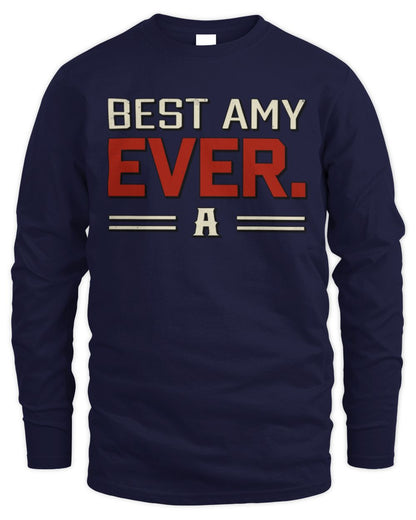 Best Your Name Ever Cool Shirt AMY M1-58 / Men's Long Sleeved T-Shirt / navy