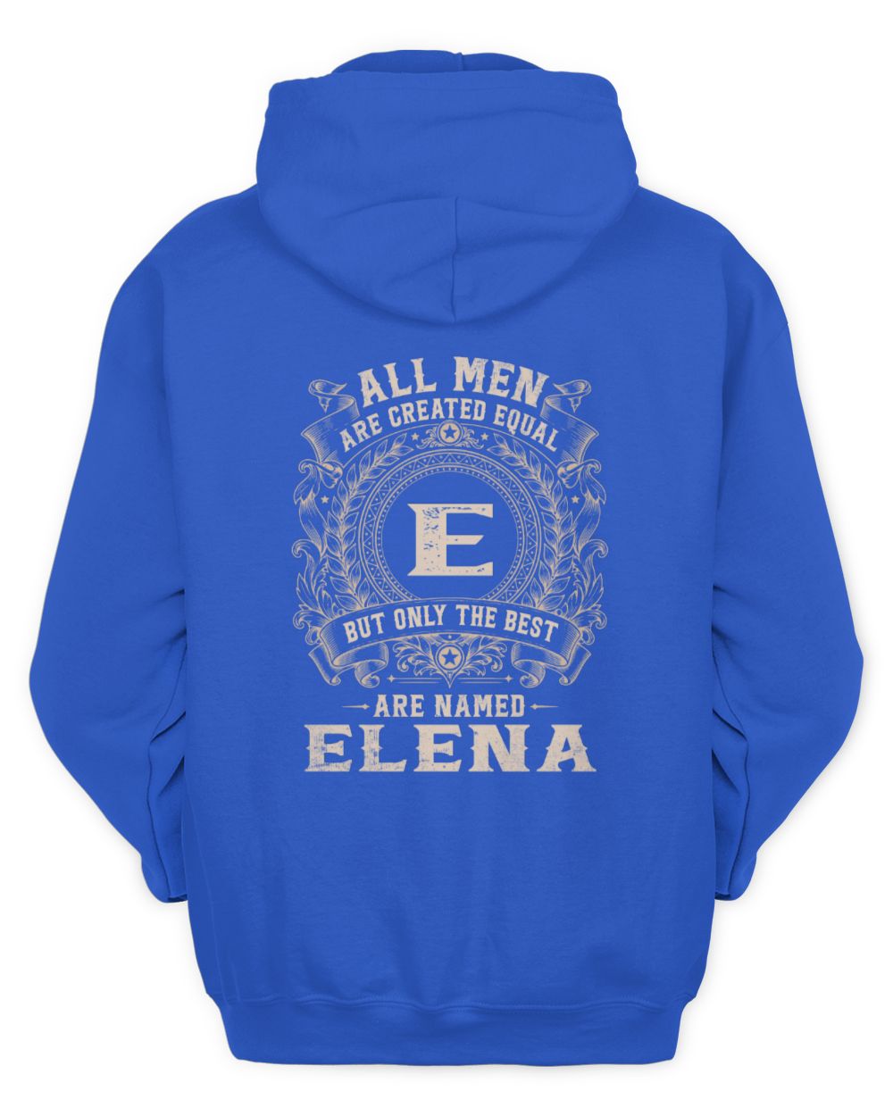 All Men Are Created Equal Cool Logo Shirt ELENA M1-60 / Unisex Hoodie / royal