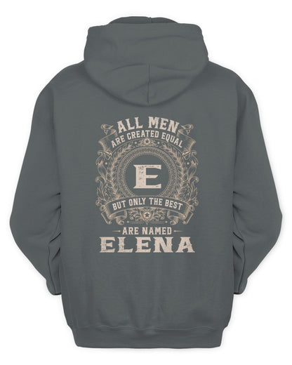 All Men Are Created Equal Cool Logo Shirt ELENA M1-60 / Unisex Hoodie / charcoal