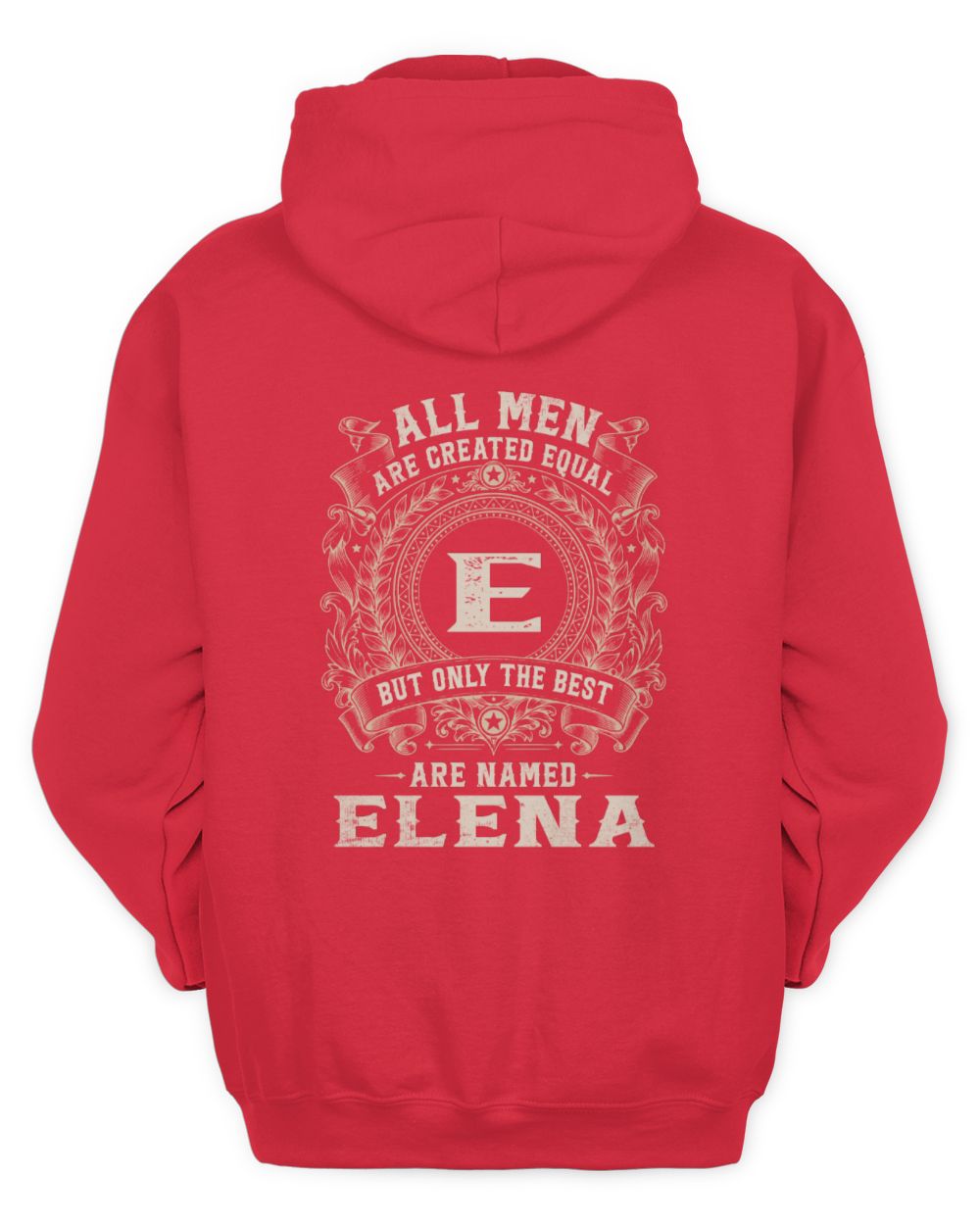 All Men Are Created Equal Cool Logo Shirt ELENA M1-60 / Unisex Hoodie / red