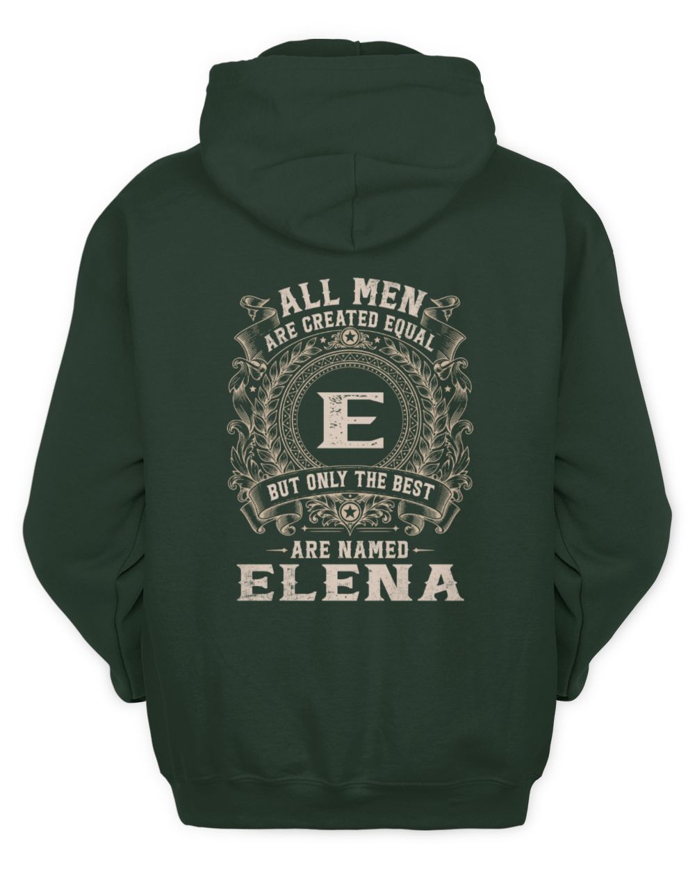 All Men Are Created Equal Cool Logo Shirt ELENA M1-60 / Unisex Hoodie / forest green