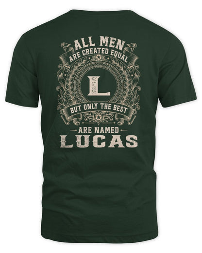 All Men Are Created Equal Cool Logo Shirt LUCAS M1-60 / Unisex Standard T-Shirt / forest green