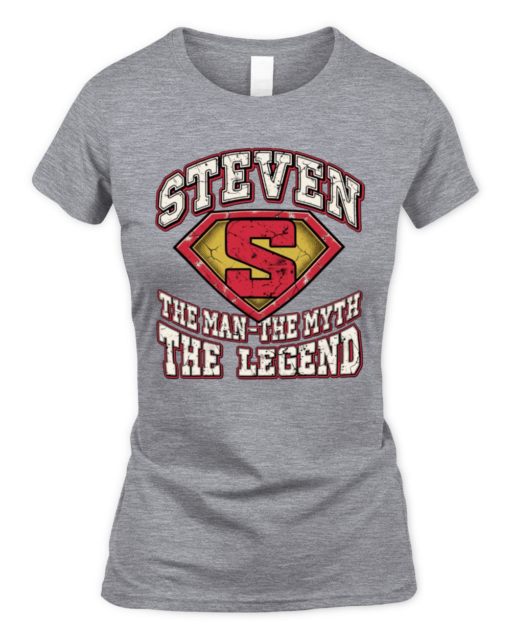 The Man The Myth The Legend Superman Graphic T-Shirt STEVEN M1-74 / Women's Standard T-Shirt / sport grey