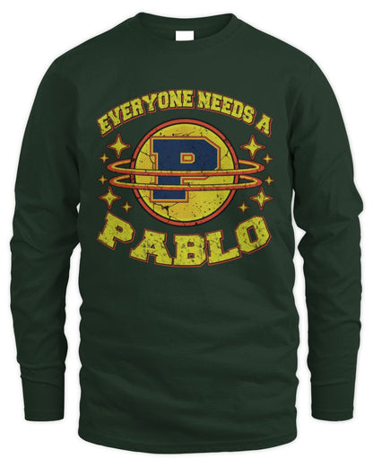 Everyone Needs a Your Name Shirt PABLO M1-76 / Men's Long Sleeved T-Shirt / forest green