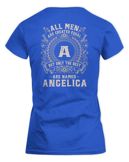 All Men Are Created Equal Cool Logo Shirt ANGELICA M1-60 / Women's Standard T-Shirt / royal