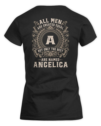 All Men Are Created Equal Cool Logo Shirt ANGELICA M1-60 / Women's Standard T-Shirt / black