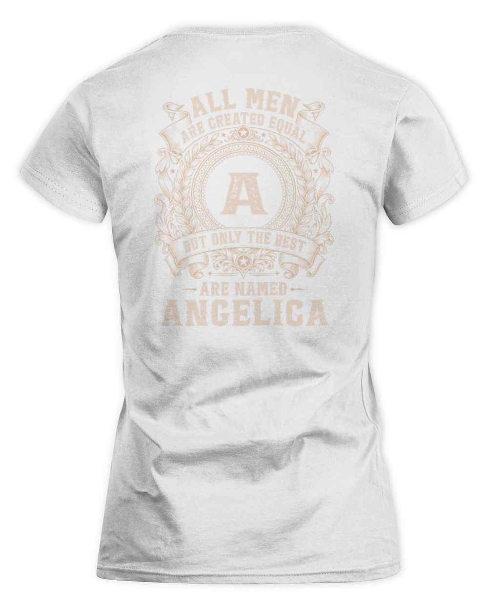 All Men Are Created Equal Cool Logo Shirt ANGELICA M1-60 / Women's Standard T-Shirt / white