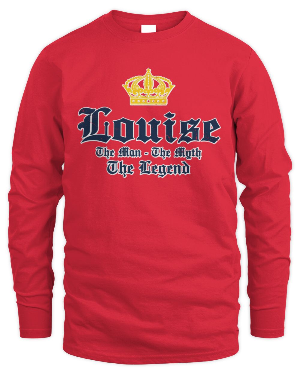 The Man The Myth The Legend Corona Beer T-Shirt LOUISE M1-S83 / Men's Long Sleeved T-Shirt / red