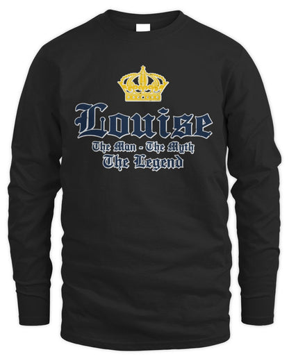 The Man The Myth The Legend Corona Beer T-Shirt LOUISE M1-S83 / Men's Long Sleeved T-Shirt / black