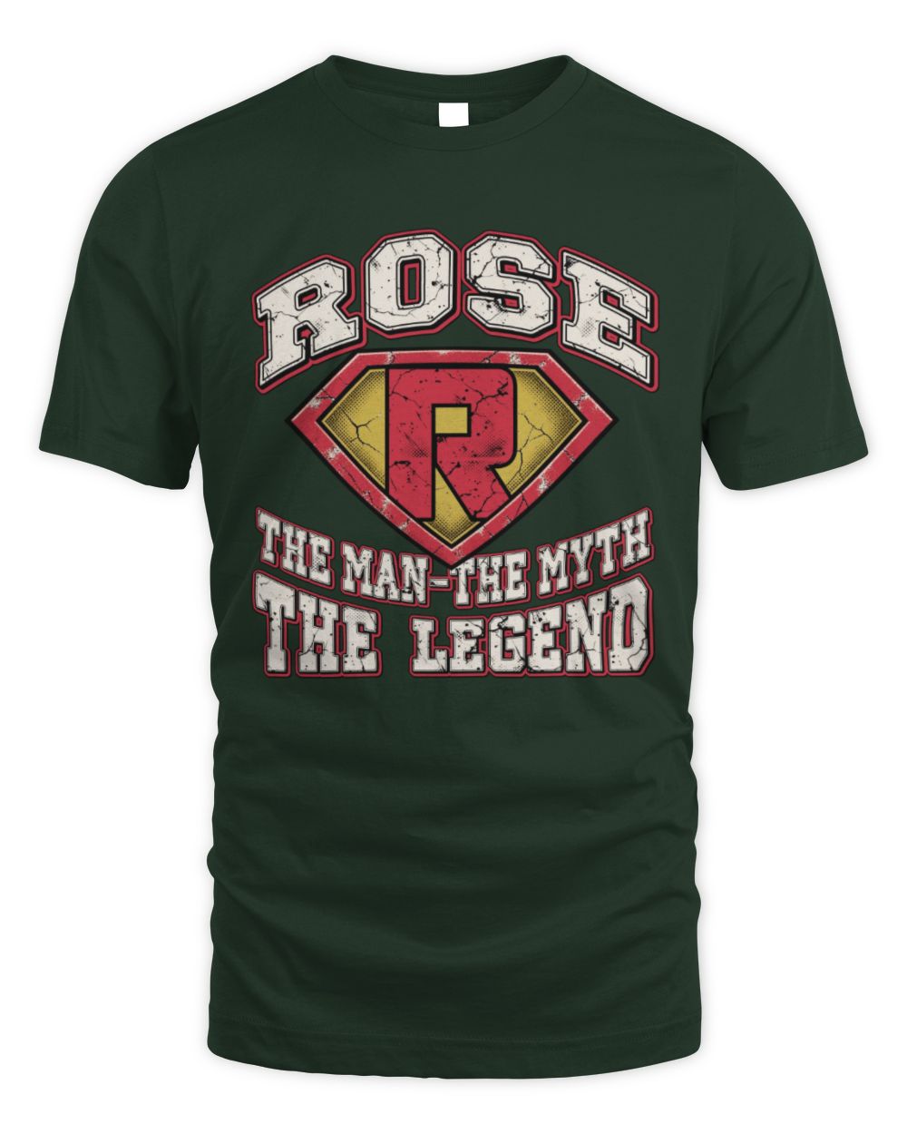 The Man The Myth The Legend Superman Graphic T-Shirt ROSE M1-74 / Unisex Standard T-Shirt / forest green