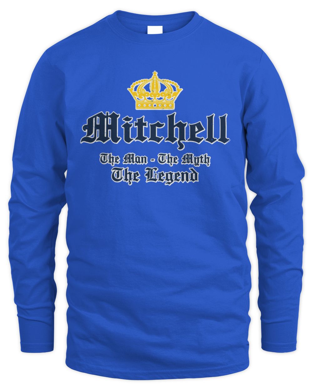The Man The Myth The Legend Corona Beer T-Shirt MITCHELL M1-S83 / Men's Long Sleeved T-Shirt / royal