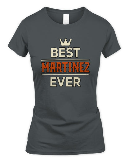 Best Your Name With Crown Shirt MARTINEZ M1-59 / Women's Standard T-Shirt / charcoal